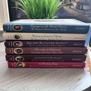 Scholastic Dear America Diary Historical Fiction Collection Set of 6 books